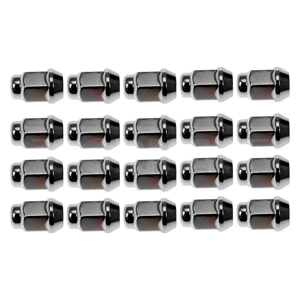 For Dodge Ram 1500 94-01 Dorman 711-265 Chrome Cone Seat Acorn Bulge Lug Nuts Foto 2 de 4