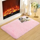 Soft Modern Indoor Shaggy Area Rug for Bedroom Livingroom Dorm 2 x 3 Feet Pink
