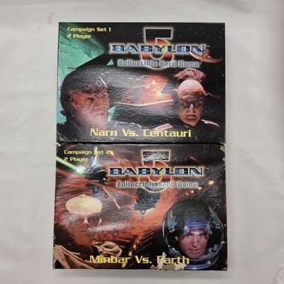 Babylon 5 Campaign Set 1 & 2 Narn Centauri Minbar Earth Vintage Card Game TCG 