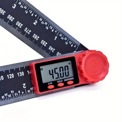 Faltbares digitales LCD Winkelsucher Lineal 200 mm 300 mm Winkelmesser Messgerät 360 Grad
