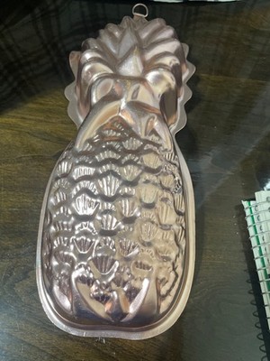 copper color pineapple cake or gelatin mold