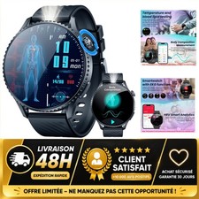 Montre connectée homme AMOLED 1,56" ECG appels Bluetooth étanche