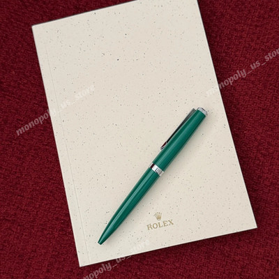 Rolex Ball Point Pen - Finished in Classic Rolex Green & Silver Colour Elegant
