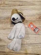 Vintage 1975 12" Spike Snoopy Brother Peanuts Plush Soft Toy Korea w/ Hat