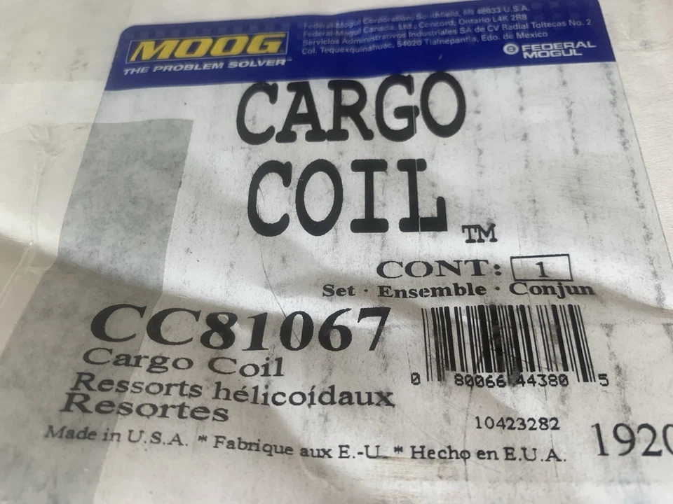 🔥 Juego de muelles helicoidales Moog CC81067 para Honda Odyssey 05-10 ¡Nuevo en caja original! Foto 2 de 4