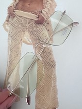 RARE Oliver Peoples Vintage Rimless Sunglasses