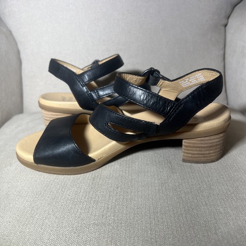Scarpe sandali Dansko donna EU 38 US 7,5-8 nappa tanaceto nero con cinturino in pelle - Foto 10 di 15