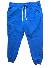 FIGS Scrub Pants Mens XL 36x28 Royal Blue Technical Collection Jogger Cargo