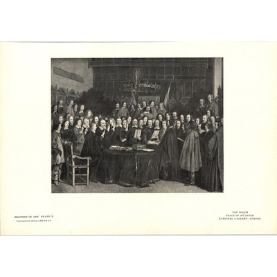 Peace of Münster - Ter Borch c1905 Art Print D12