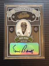 2004 Playoff Baseball, Ernie Banks, Marks Of Fame Auto /50