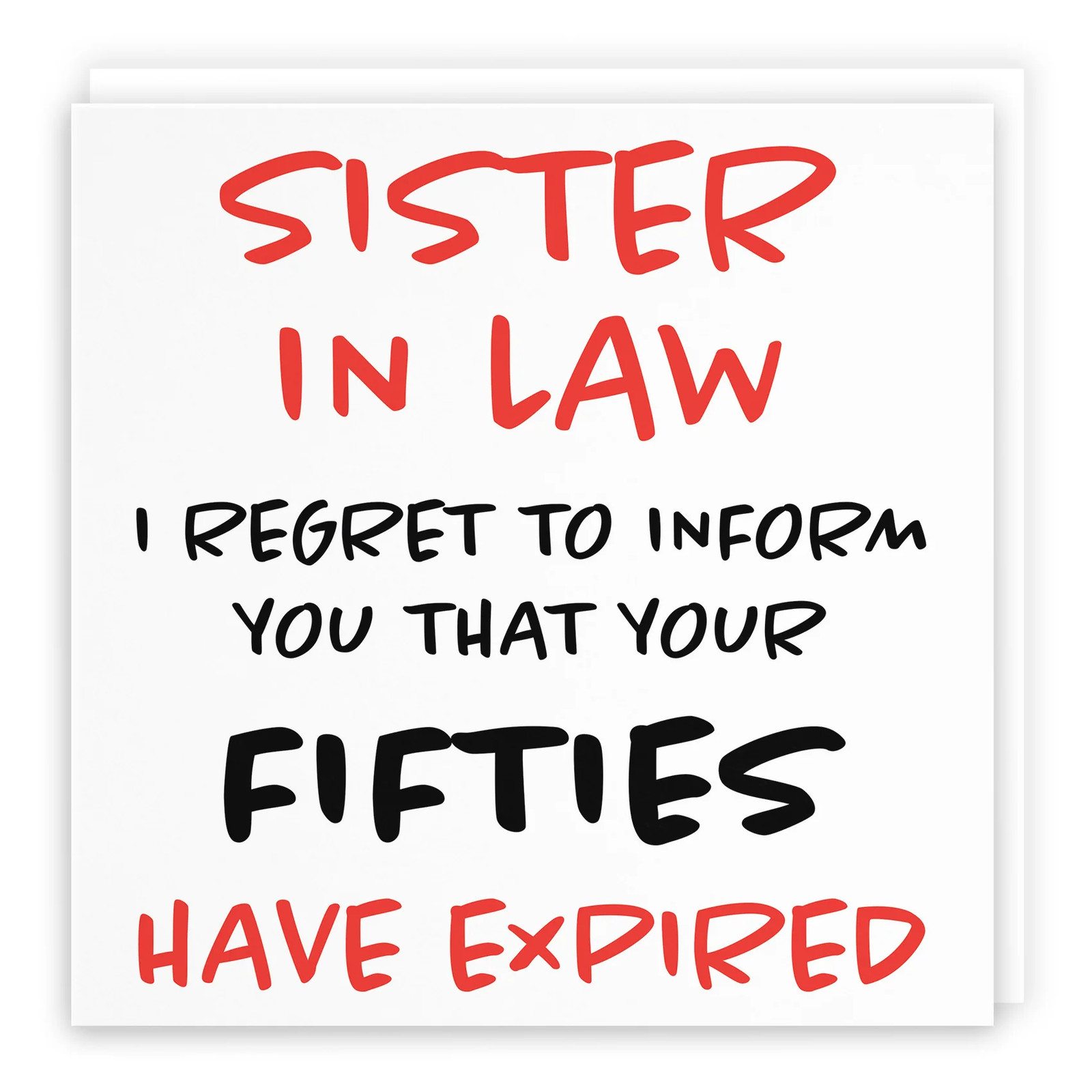 60th Sister In Law Birthday Card Retro