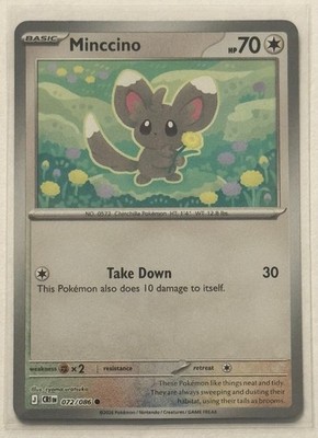 Minccino (Reverse Holo) - 072/086 - Chaos Rising (CRI) ME04 - Pokemon NM/M