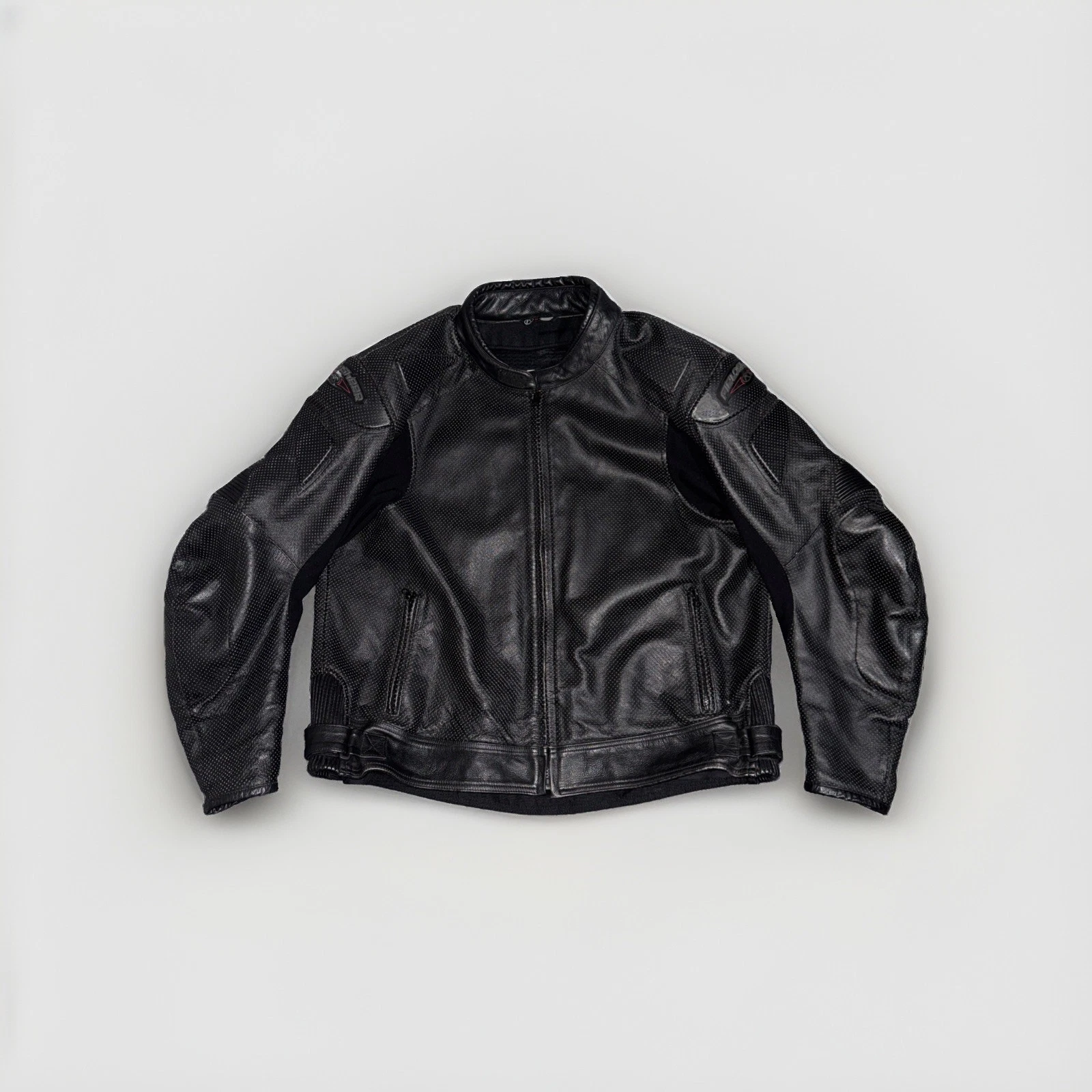 Fieldsheer Mens Perforated Leather Motorcycle Jacket Black Size 52 - product detail image 1