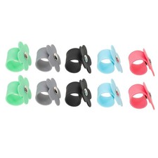 10PCS Cord Winder Organizer: Silicone Earbud Holder Clips - Portable Cable