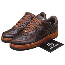 Nike Air Force 1 Low 'Fauna Brown Croc' Croc Leather II7090-222 Men's Size