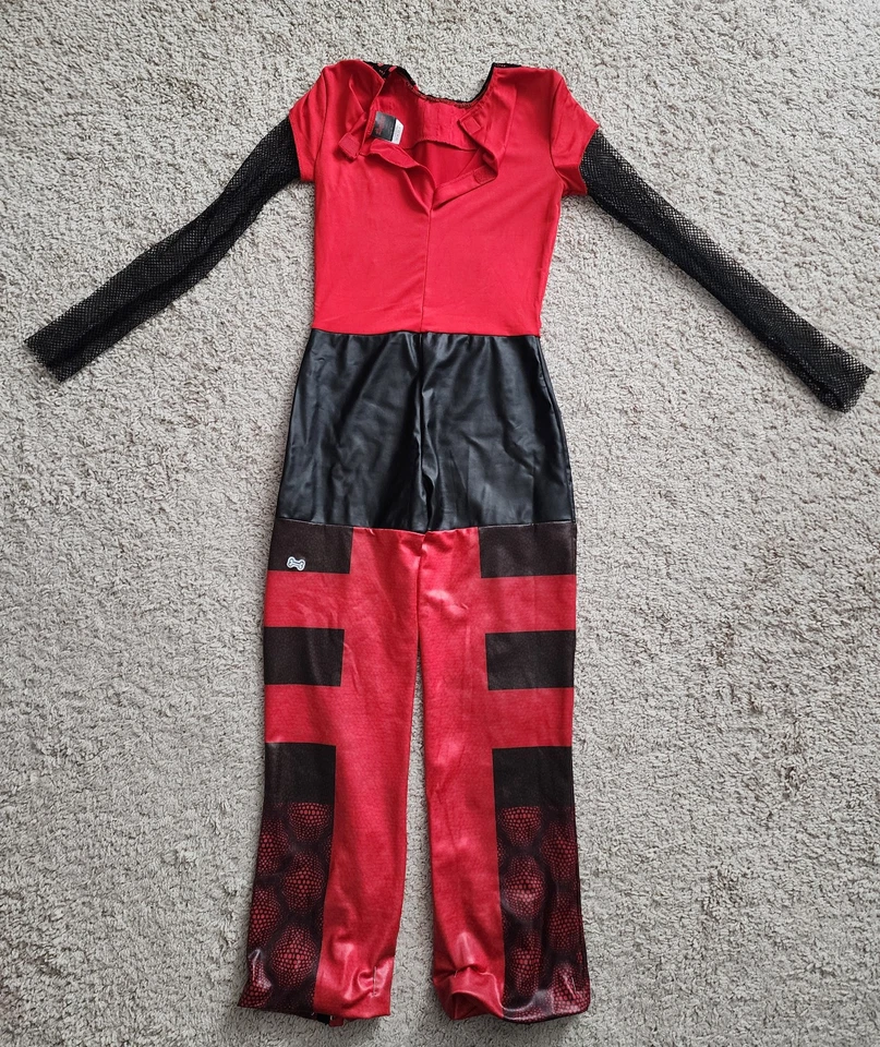 Disney Descendants: Rise of Red - Girls Jumpsuit Costume - Medium - Inc gloves - Image 4 of 4