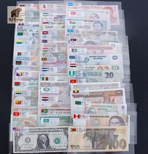 Lots 100 Different Real Paper Money 50 Countries World Banknotes Collection UNC