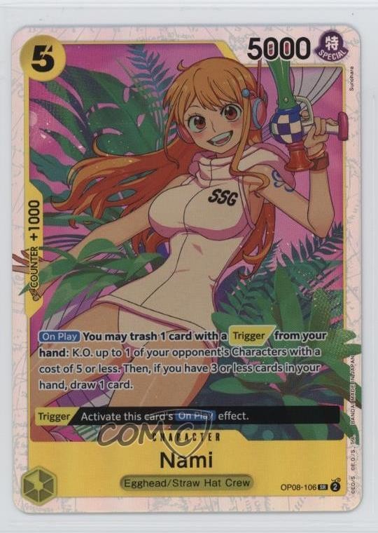 2024 One Piece Card Game: Two Legends OP08 SR Nami #OP08-106