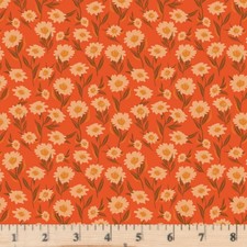Season  Spice Bountiful Daisies Tart AGF 26611 Cotton Fabric half yd cont cuts