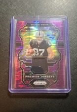 2023 Panini Prizm Premier Jerseys Michael Mayer #PJ-MM Purple Pulsar (MEM, RC)