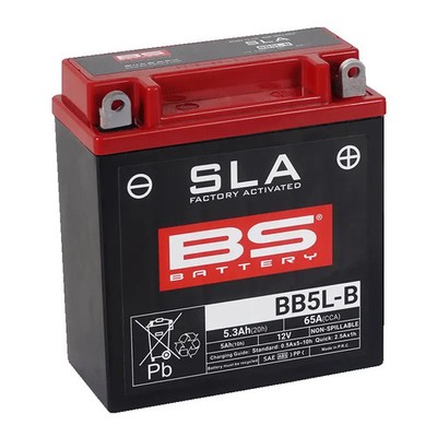 BS BATTERIE 300671 BB5L-B SLA FÜR SUZUKI T 200 X5 INVADER 1968