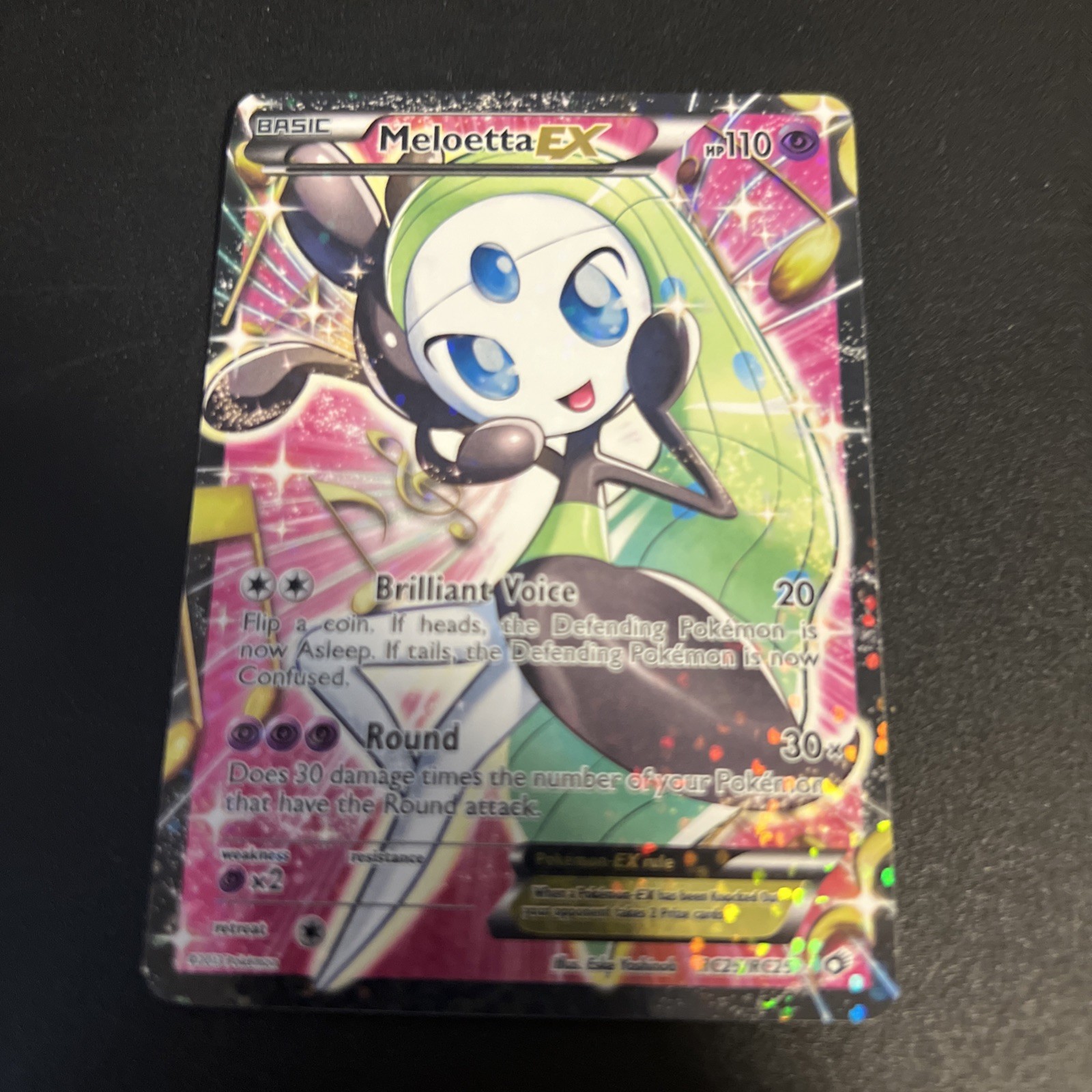 Meloetta EX (Full Art) RC25/RC25 Legendary Treasures LP Condition look at photos
