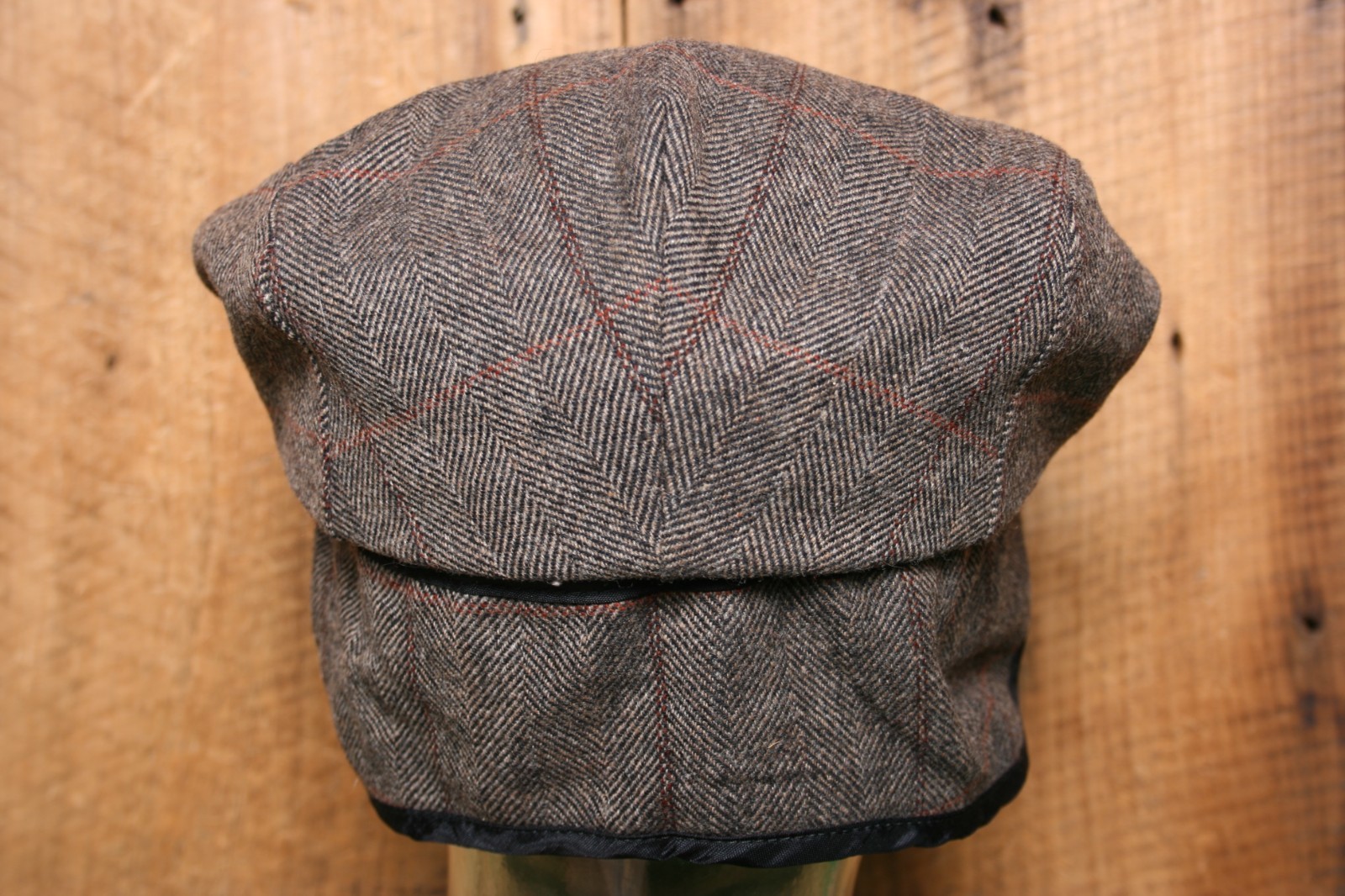 PENDLETON Herringbone Wool Newsboy Flat Cap w/Ear… - image 3