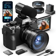 Fotocamere digitali 4K 48MP 16X fotocamera compatta AutoFocus WiFi App Control per YouTube