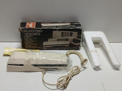Vintage Electro-Matic Phone 1980's Push-Button Cord Telephone PayPak TESTED READ
