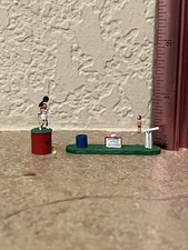 Lote de 2 juguetes de buceo tenis artesanal miniatura para casa de muñecas LAURENCE ST LEGER