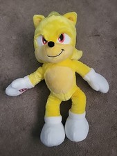 Sonic The Hedgehog 2 Build A Bear Super Sonic Yellow Plush Stuffed BAB