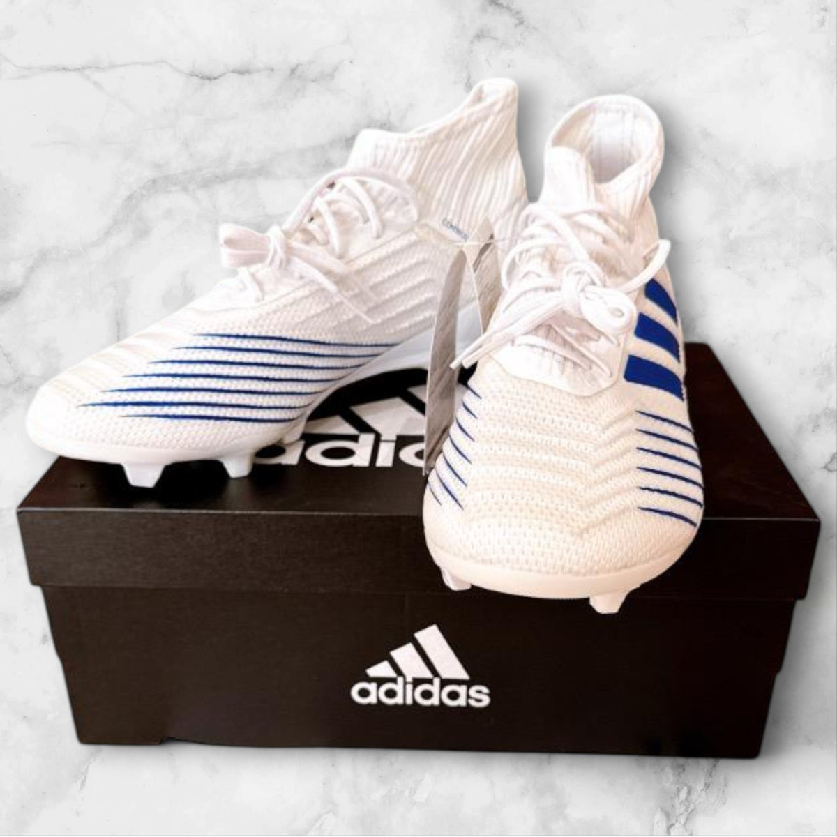 Adidas Predator 19.2 FG/AG US 8 Soccer Cleats Running White Adidas Predator 19.2 FG/AG US 8 Soccer Cleats Running White