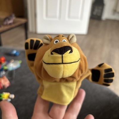 Plüsch Handpuppe von Alex dem Löwen aus dem Film Madagaskar