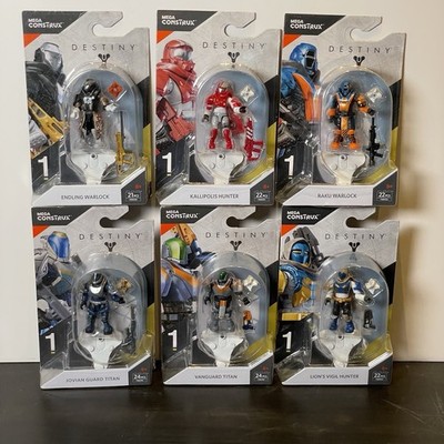 Mega Construx Destiny Serie 1 Sammlung Warlock, Titan & Hunter (NEU)-