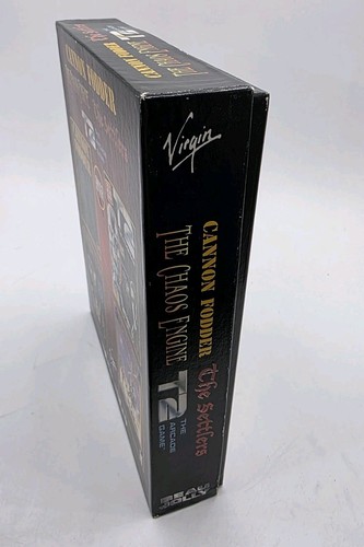 Cannon Fodder, T2, The Chaos Engine and The Settlers Floppy Complete Rare Amiga - Picture 10 of 13