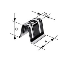 CAPPELLOTTO IN LAMIERA ZINCATA 50X20X40 MM
