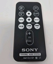 Genuine Sony RMT-CC11iP Audio System Remote Control W/ Battery  Fully Tested  