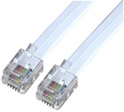 PRO SIGNAL - RJ12 to RJ12 Telephone Lead, 5m, White