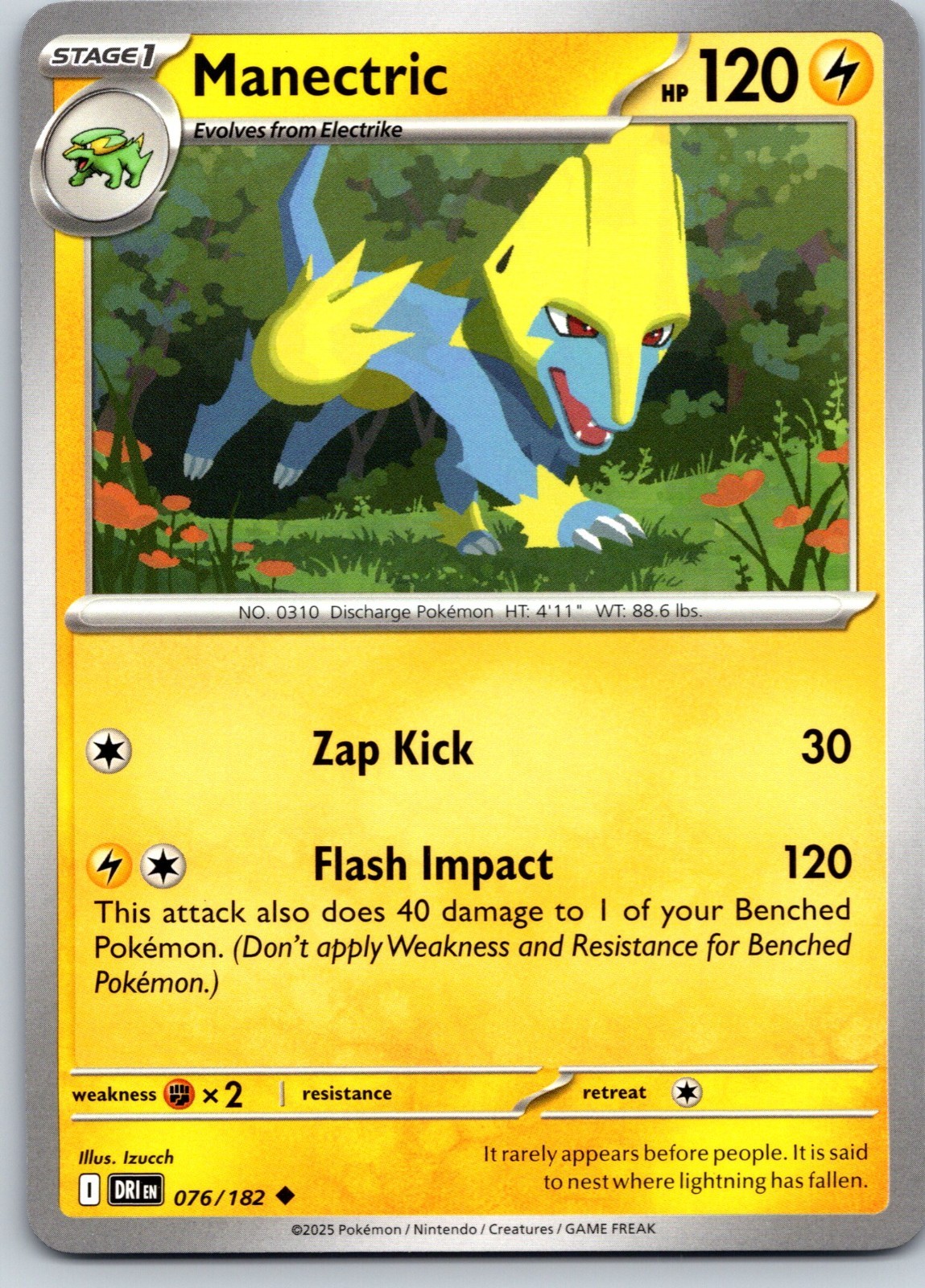 Manectric 076/182 DRI Regular