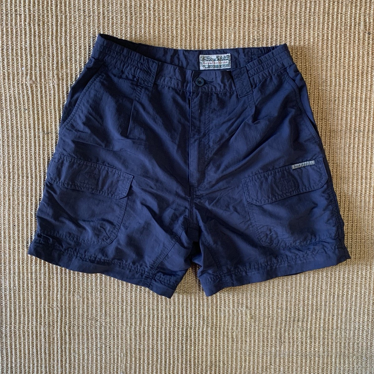 Jupe Short Royal Robbins Femme Taille 10 Bleue - Stretch Nylon - Sport Golf Randonnée