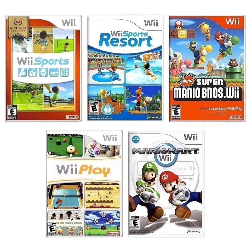 Wii Sports (2006) + выбрать Sports Resort Mario карта и многое другое! Нетронутый и подлинный - Изображение 2 из 2
