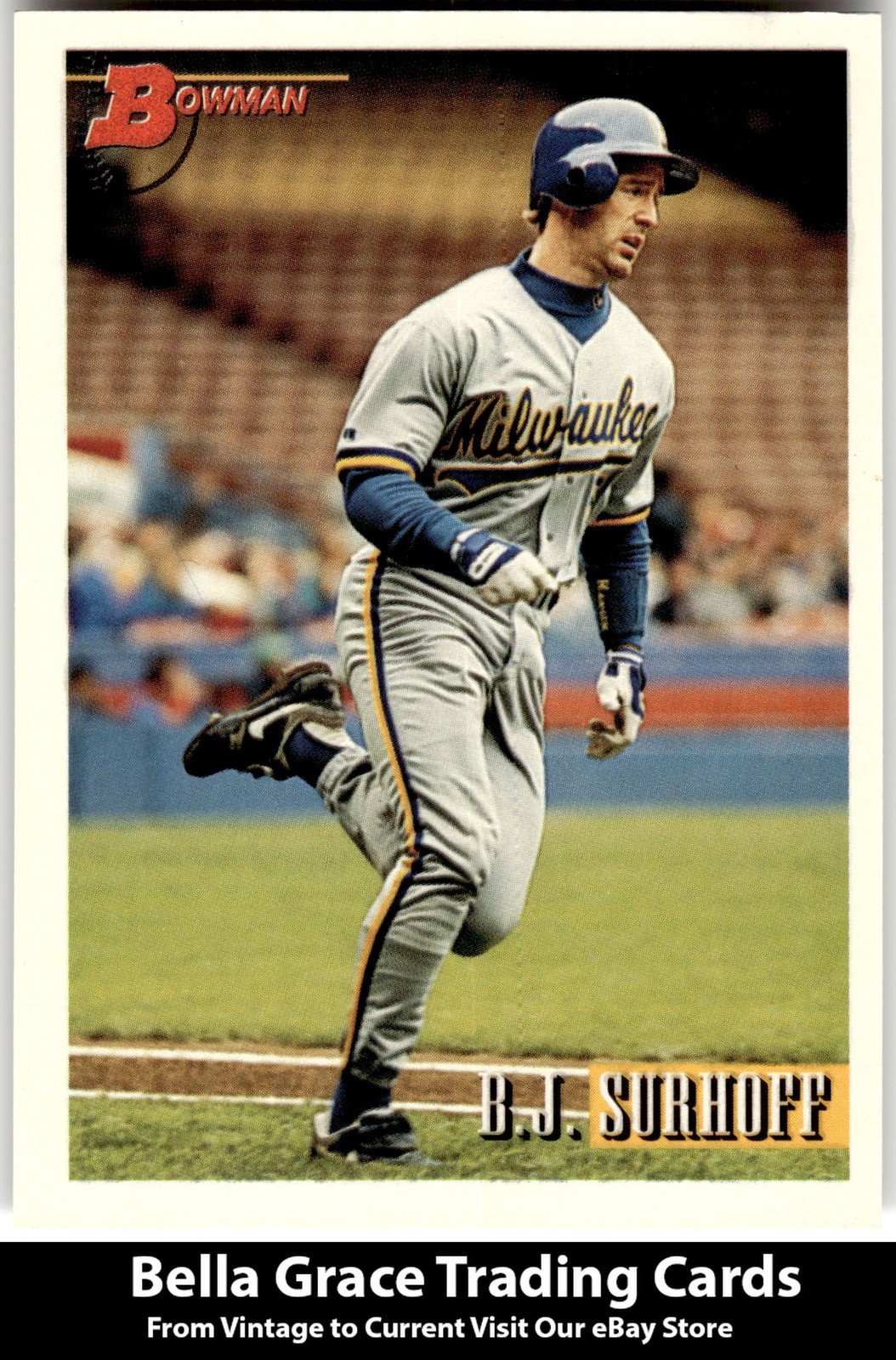 1993 Bowman #71 B.J. Surhoff Milwaukee Brewers MLB Baseball