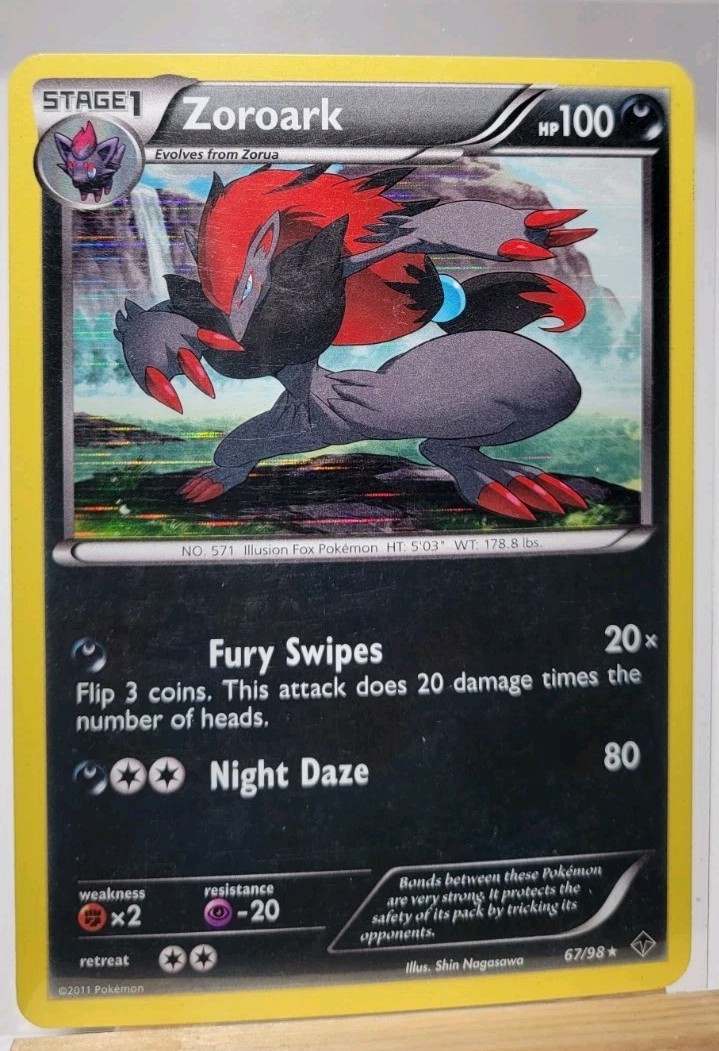 Zoroark 67/98 Holo Rare Emerging Powers Pokemon Card