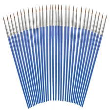 30 Pcs Tiny Detail Paint Brushes Nylon Hair Liner Paint Brush Round Detail 