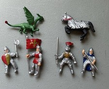 Safari Ltd Miniature Medieval Knights Horse Dragon Lot