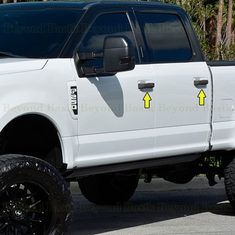 For 21-24 Ford F150 / 23-24 F250 F350 Chrome Door Handle Covers (W/O - Foto 8