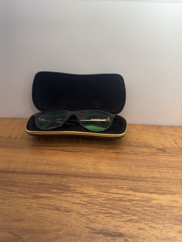 Chanel 3277 Eyeglasses Frames Black/Gold Very Good 10/10 Made In Italy W/CASE - Picture 6 of 12
