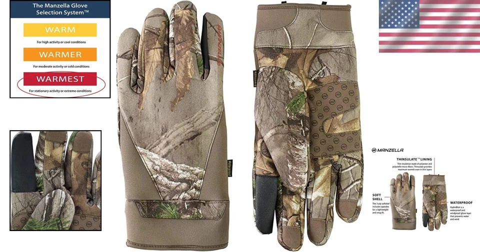 Windproof Hunting Gloves for Men, Touchscreen Compatible - Image 2 of 4