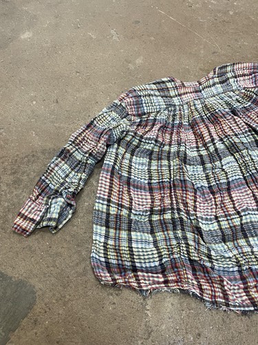 Free People Tunic Blouse Womens Medium Multicolor Plaid Button Front Boho - 第 9/20 張圖片
