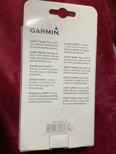 NEW Garmin Vivofit 2 Replacement Bands 3 Pack Size Small Lavender Green Blue - Picture 2 of 2